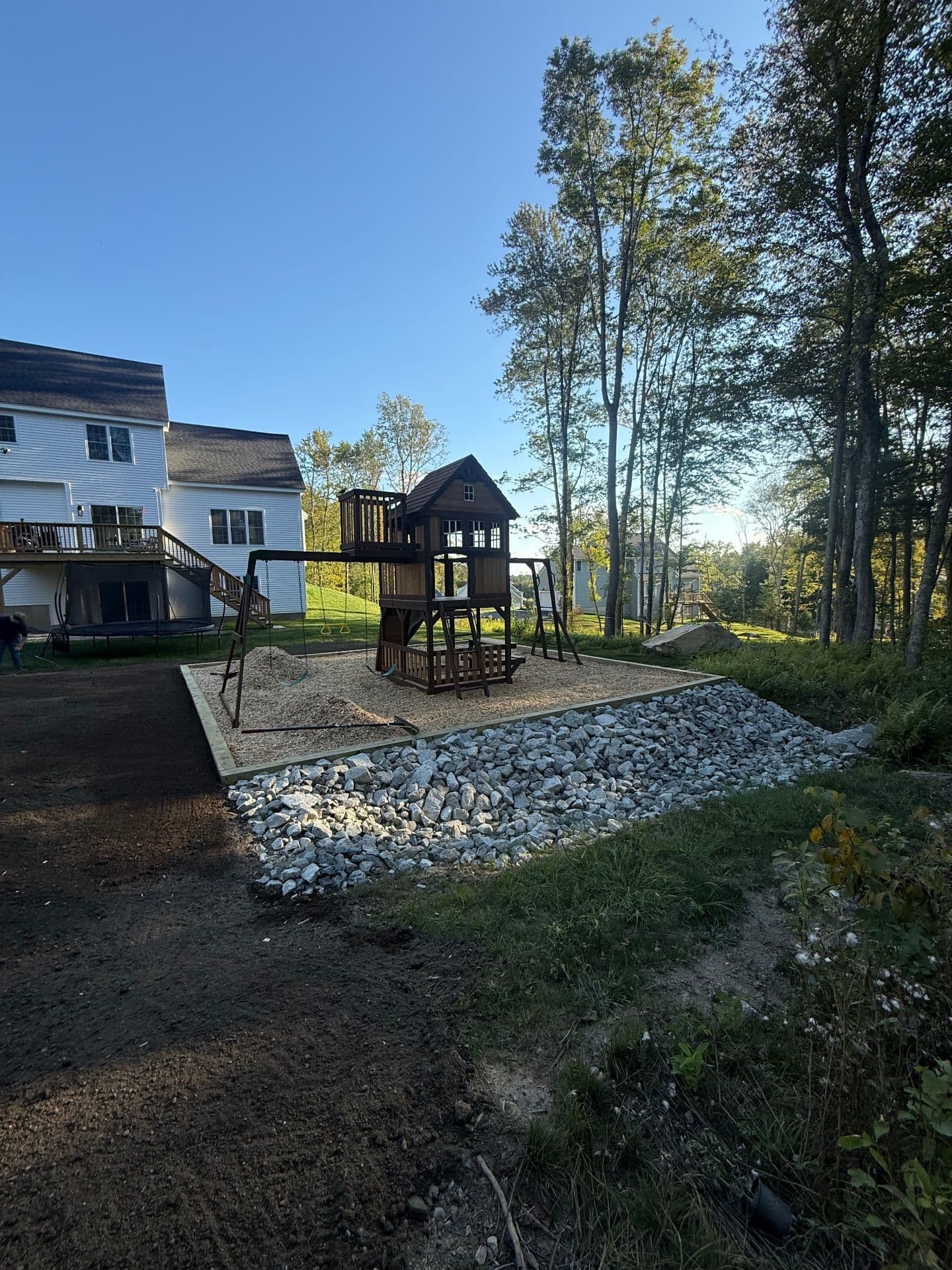 Backyard Playground Installation for Family Fun