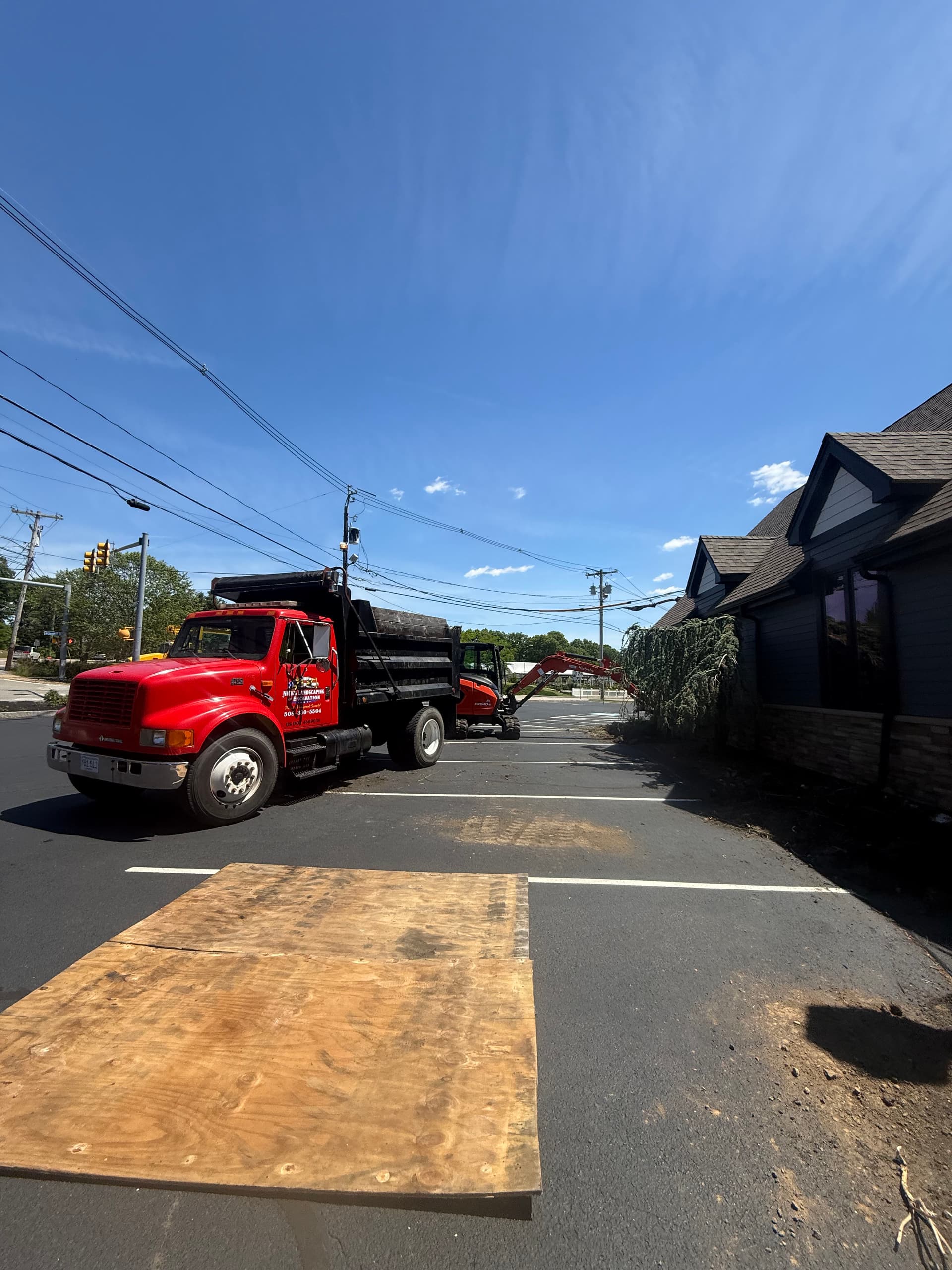 Gallery photos for Full Landscape Removal and Replanting at a Medway Restaurant: Image #2