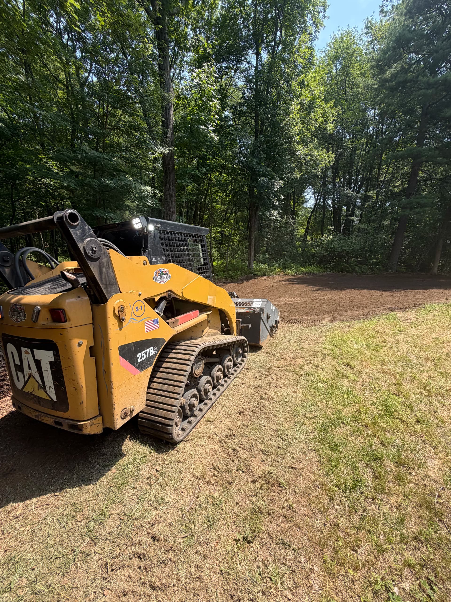Gallery photos for Lawn Extension Through Land Clearing and Grading in Ashland: Image #2
