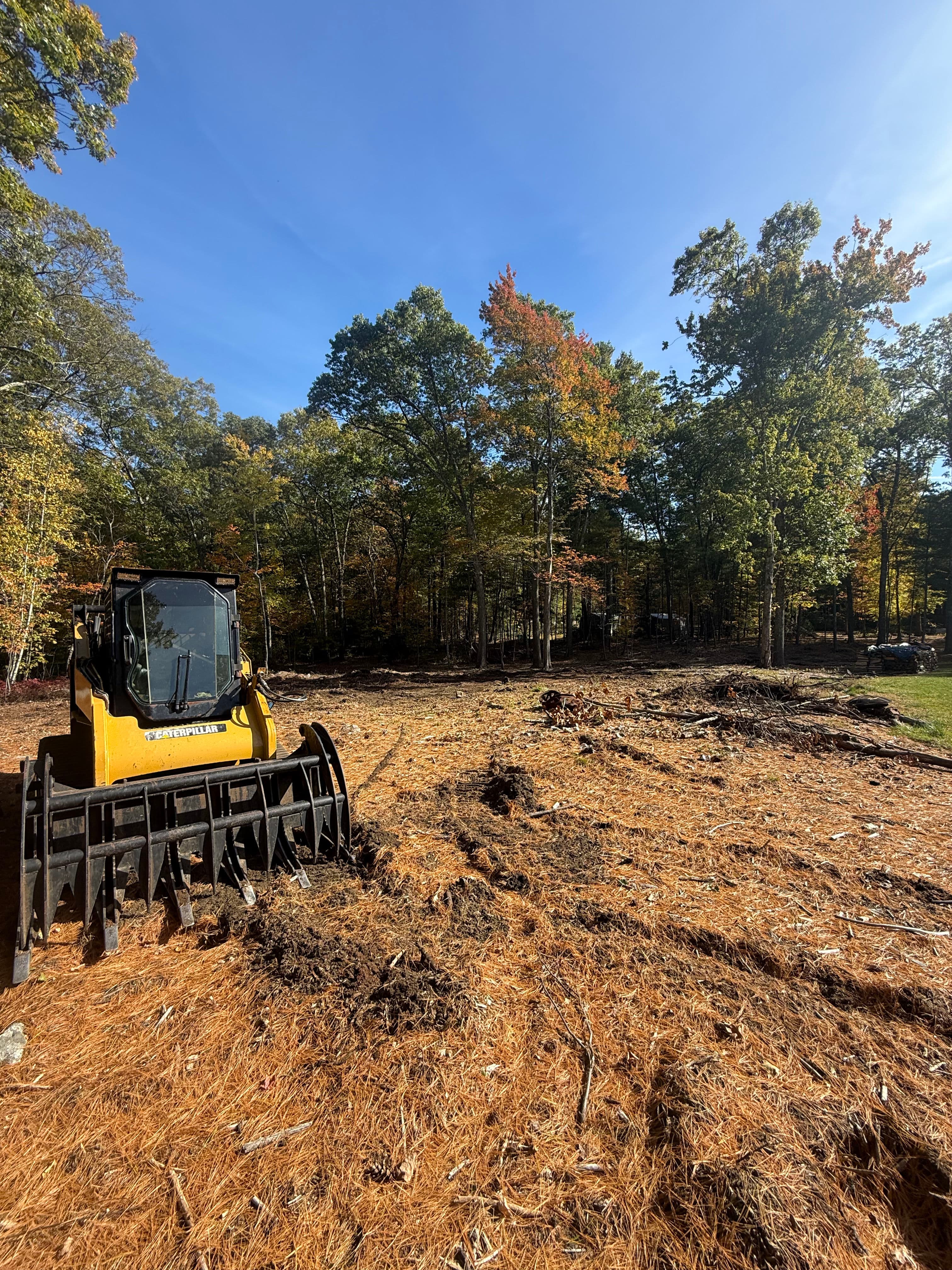 Project Yard Expansion with Land Clearing, Grading and Stone Wall in Uxbridge image