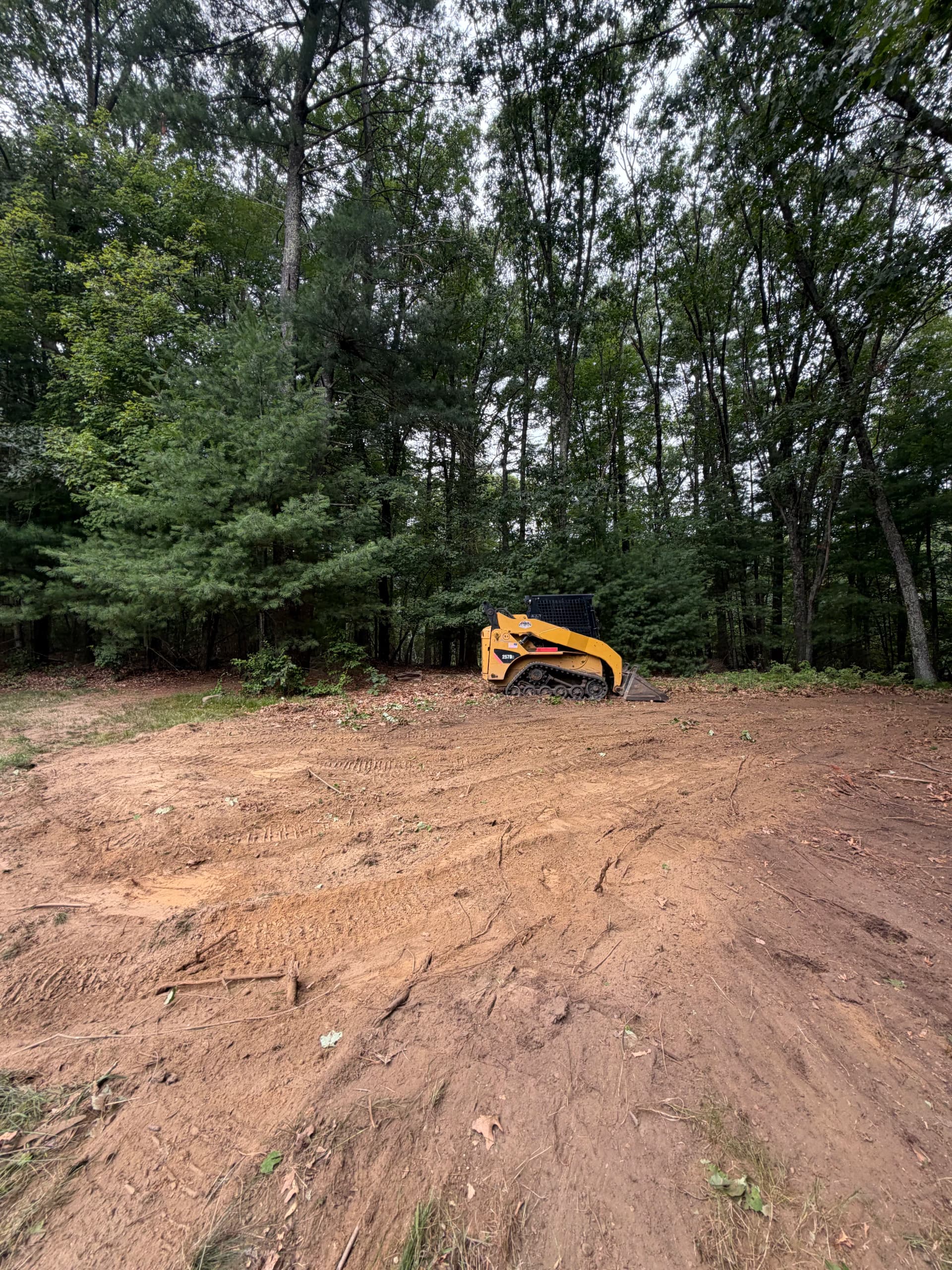 Backyard Playground Pad Build in Uxbridge MA