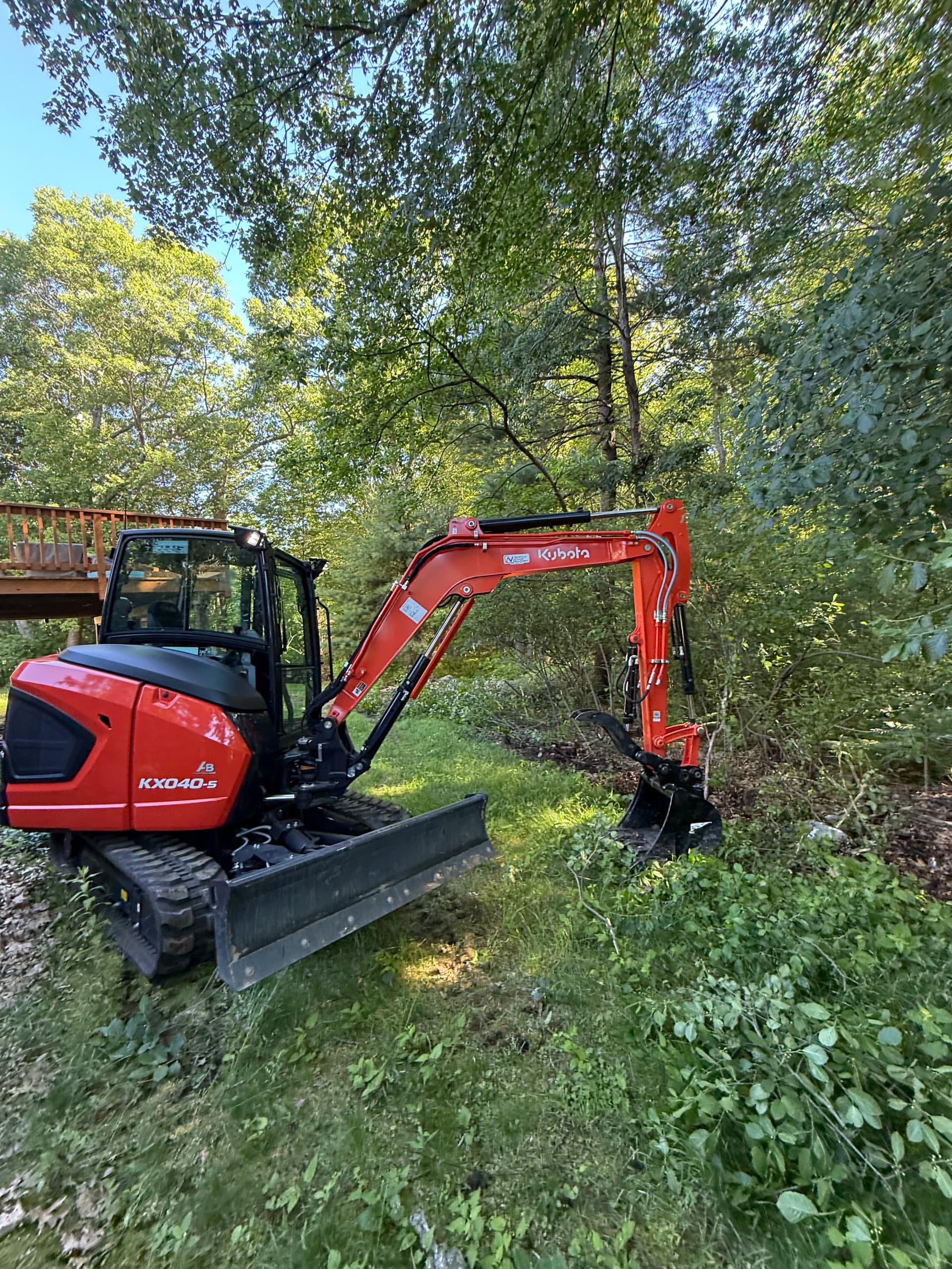 Lawn Extension Through Land Clearing and Grading in Ashland